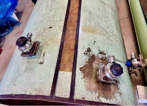 Fiberglass tank - Floating lid - Flat bottom
