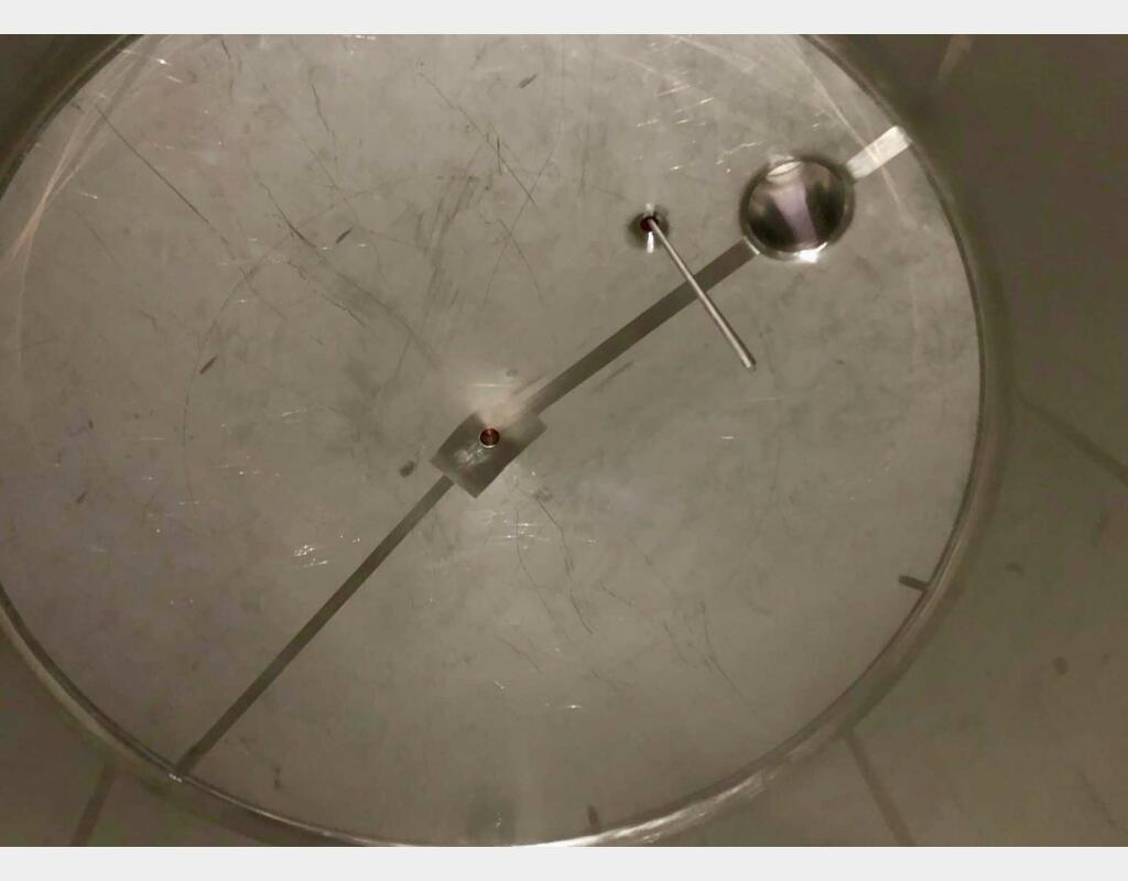Cuve inox 316L - Thermorégulée - Fond plat incliné 2%