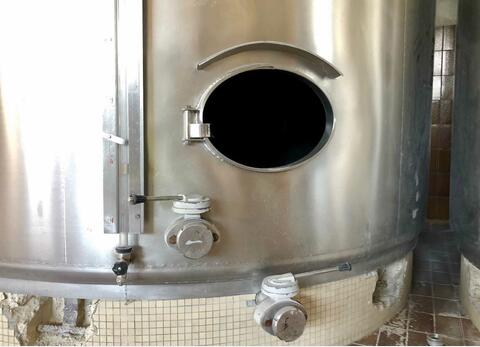 Cuve inox 316L - Thermorégulée - Fond plat incliné 2%