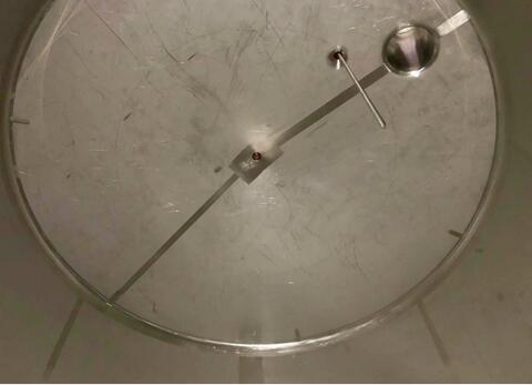 Cuve inox 316L - Thermorégulée - Fond plat incliné 2%