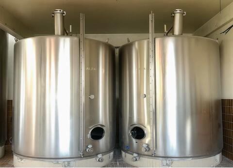 Cuve inox 316L - Thermorégulée - Fond plat incliné 2%