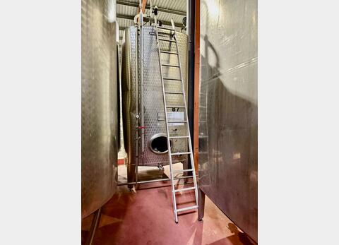 Rectangular stainless steel tank - Conical bottom - Outer finish : butt-welded