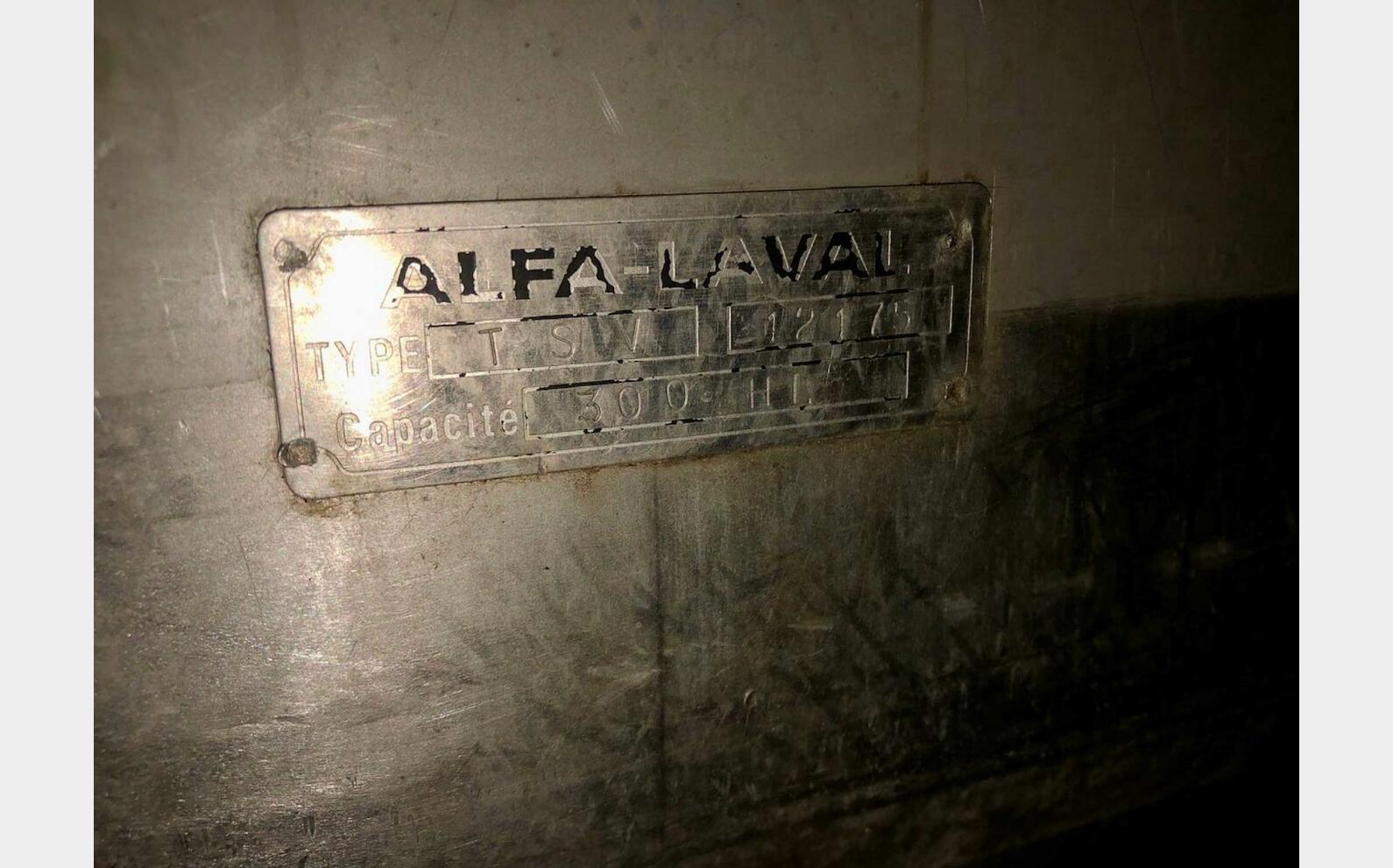 316L ss tank 302 HL (30 200 litres) ALFA LAVAL
