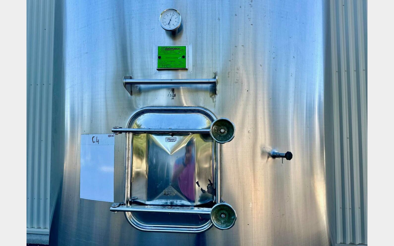 Ss tank - Conical bottom 124 HL (12,400 litres) DABRIGEON