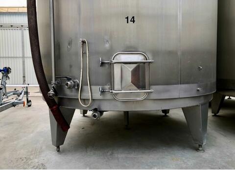 Cuve inox - Fond conique sur pieds
