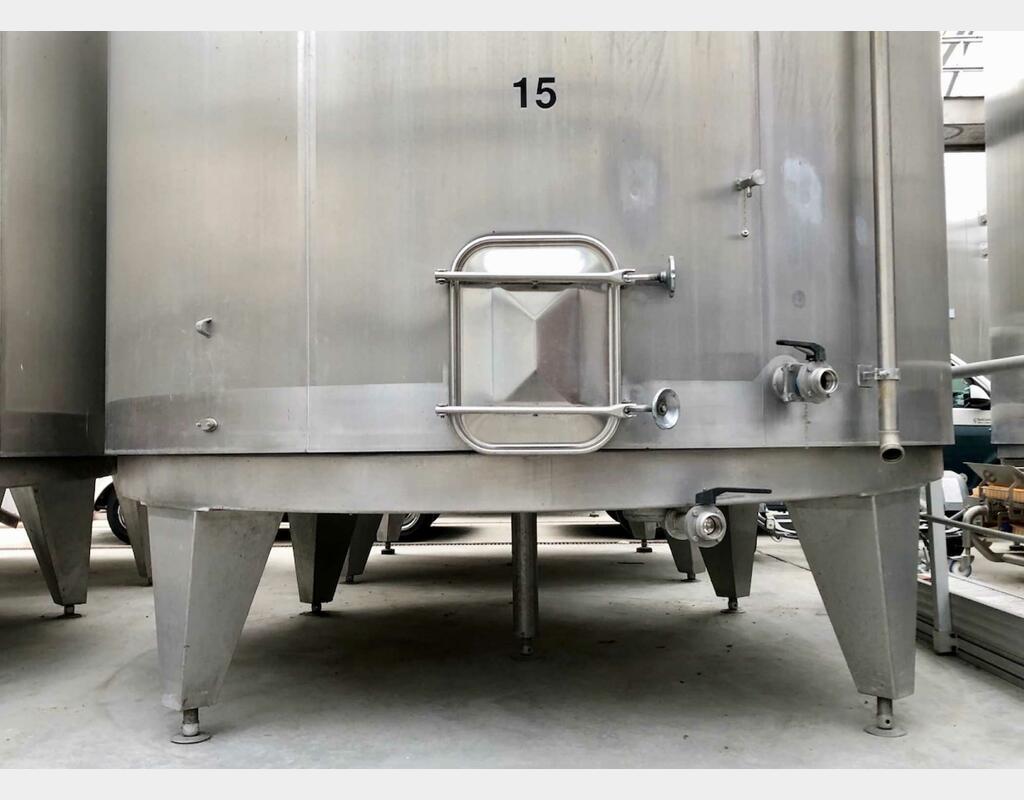 Cuve inox - Fond conique sur pieds