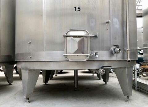 Cuve inox - Fond conique sur pieds