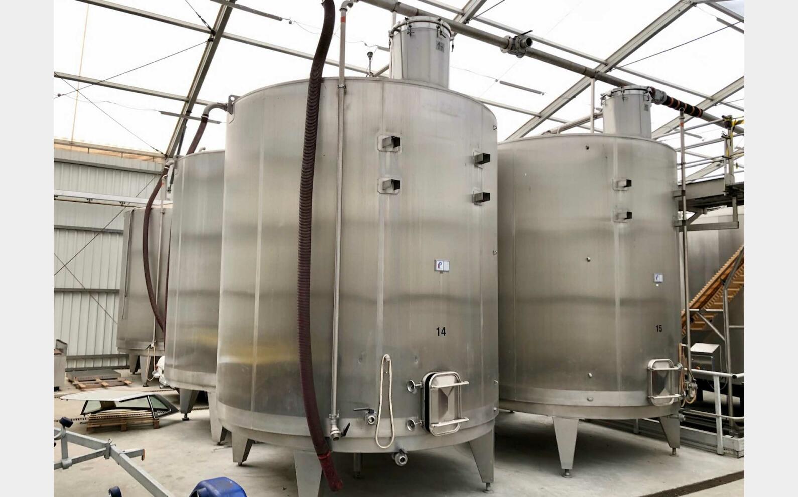 Cuve inox 304 - Thermor&eacute;gul&eacute;e 278 HL (27 800 litres) PROGRESSO