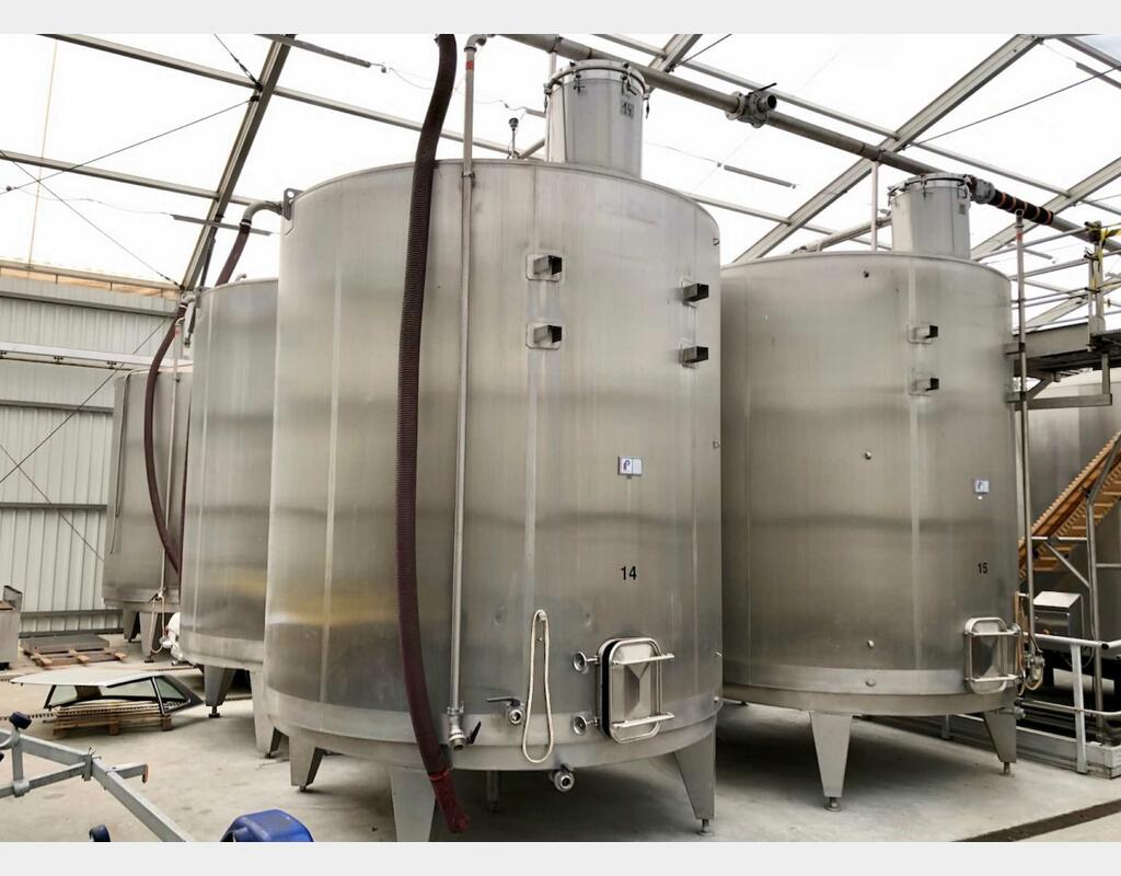 Cuve inox 304 - Thermor&eacute;gul&eacute;e 278 HL (27 800 litres) PROGRESSO