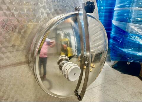 Stainless steel tank - Honeycomb circuit - Flat sloping bottom