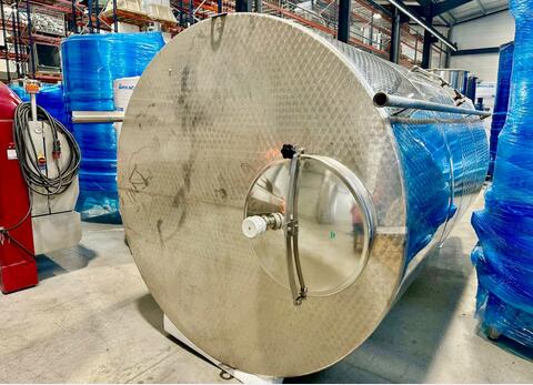 Stainless steel tank - Honeycomb circuit - Flat sloping bottom