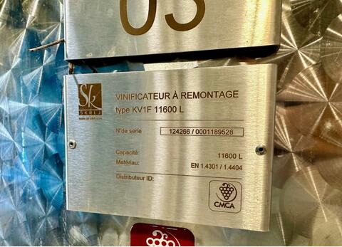 Cuve inox - Circuit nid d'abeilles 116 HL (11 600 litres) SKRLJ