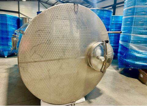 Stainless steel tank - Honeycomb circuit - Flat sloping bottom