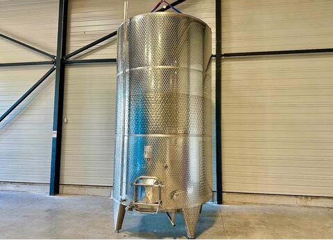 Stainless steel tank - Honeycomb circuit - Flat sloping bottom