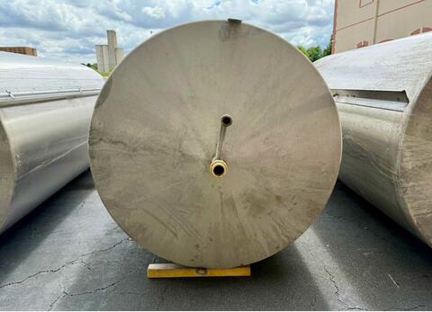 316L stainless steel tank - Vertical cylindrical - Flat bottom on feet