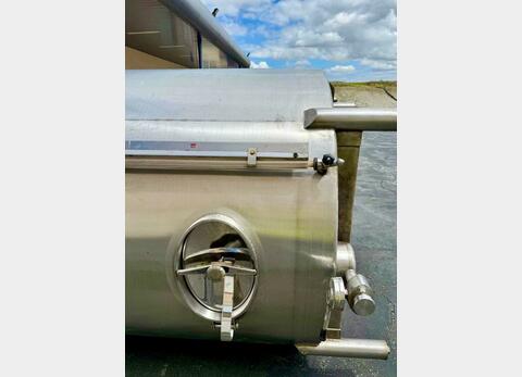 316L stainless steel tank - Vertical cylindrical - Flat bottom on feet