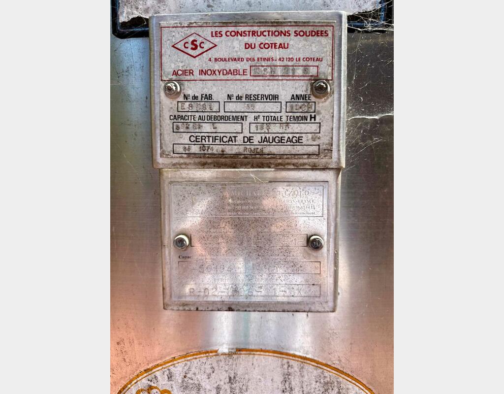 Stainless steel tank - Flat bottom