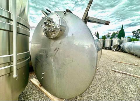 Cuve inox fermée - Thermorégulée - Cylindrique verticale sur pieds