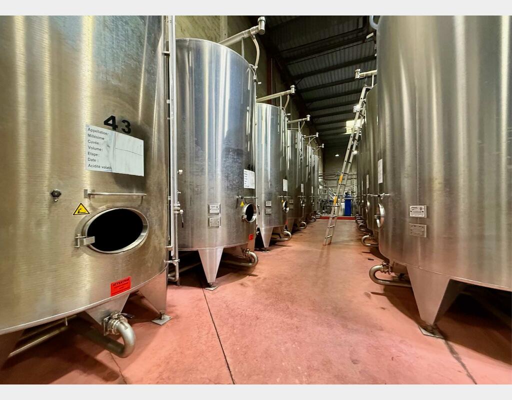 Stainless steel tank - Conical bottom on legs