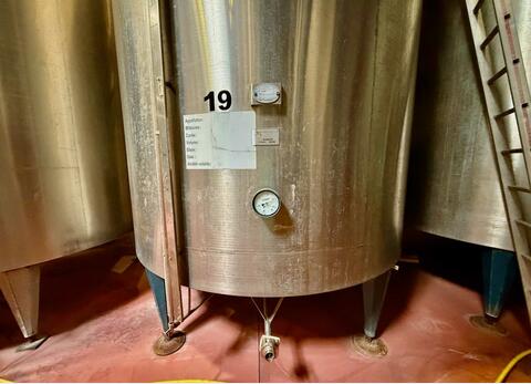 Cuve inox - Fond conique sur pieds