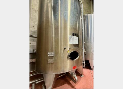 Stainless steel tank - Conical bottom on legs