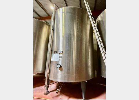 Cuve inox - Fond conique sur pieds