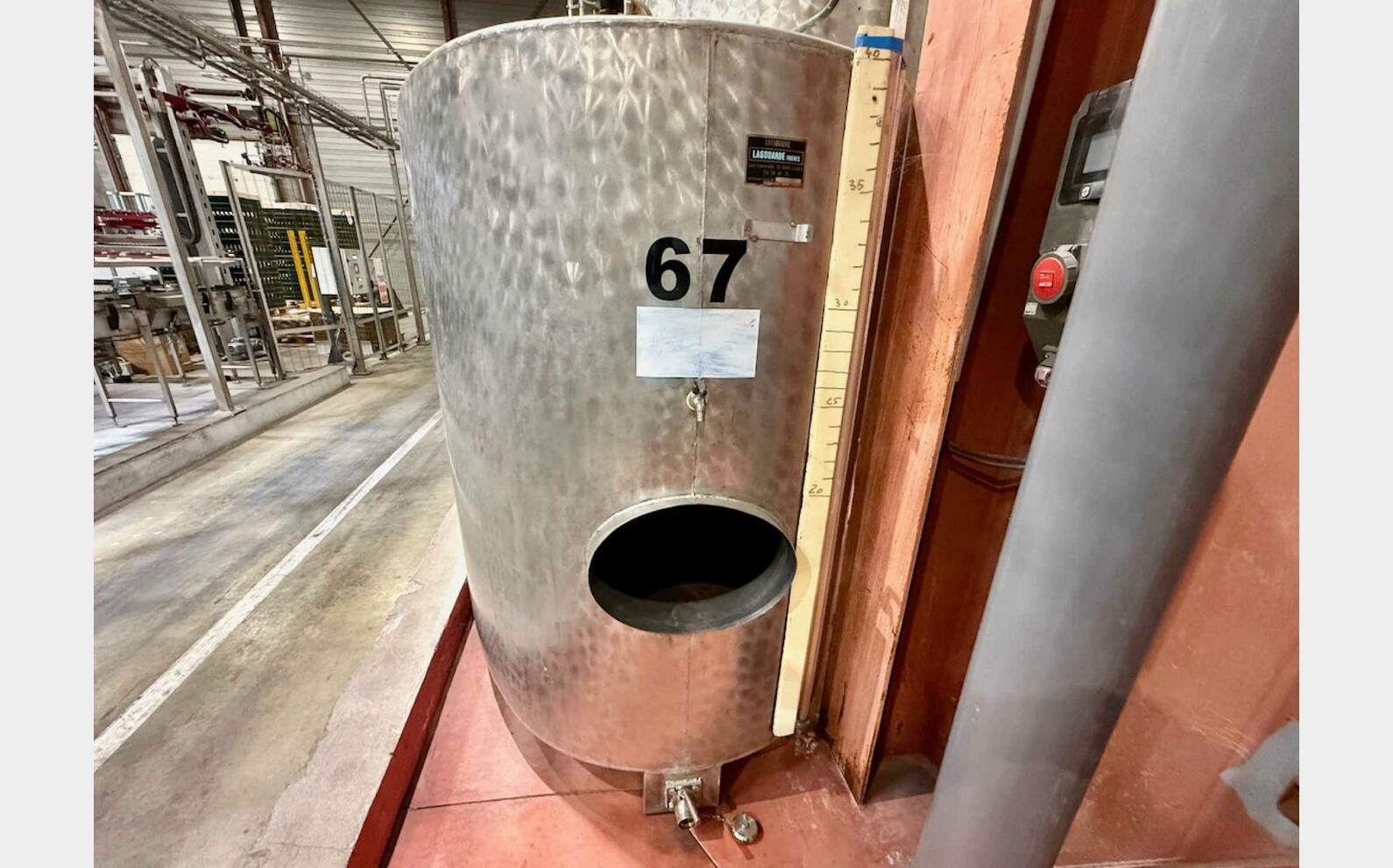 Cuve inox - Ovale 41 HL (4 100 litres) LAGOUARDE