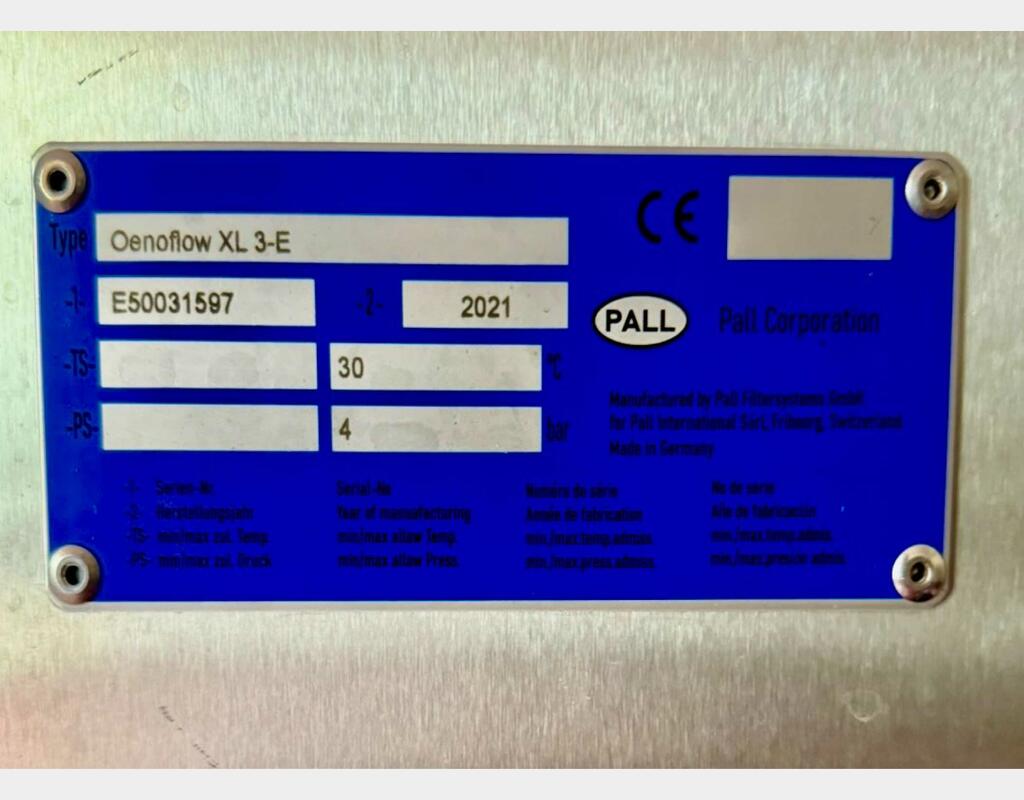 Filtre tangentiel - Oenoflow XL 3-E