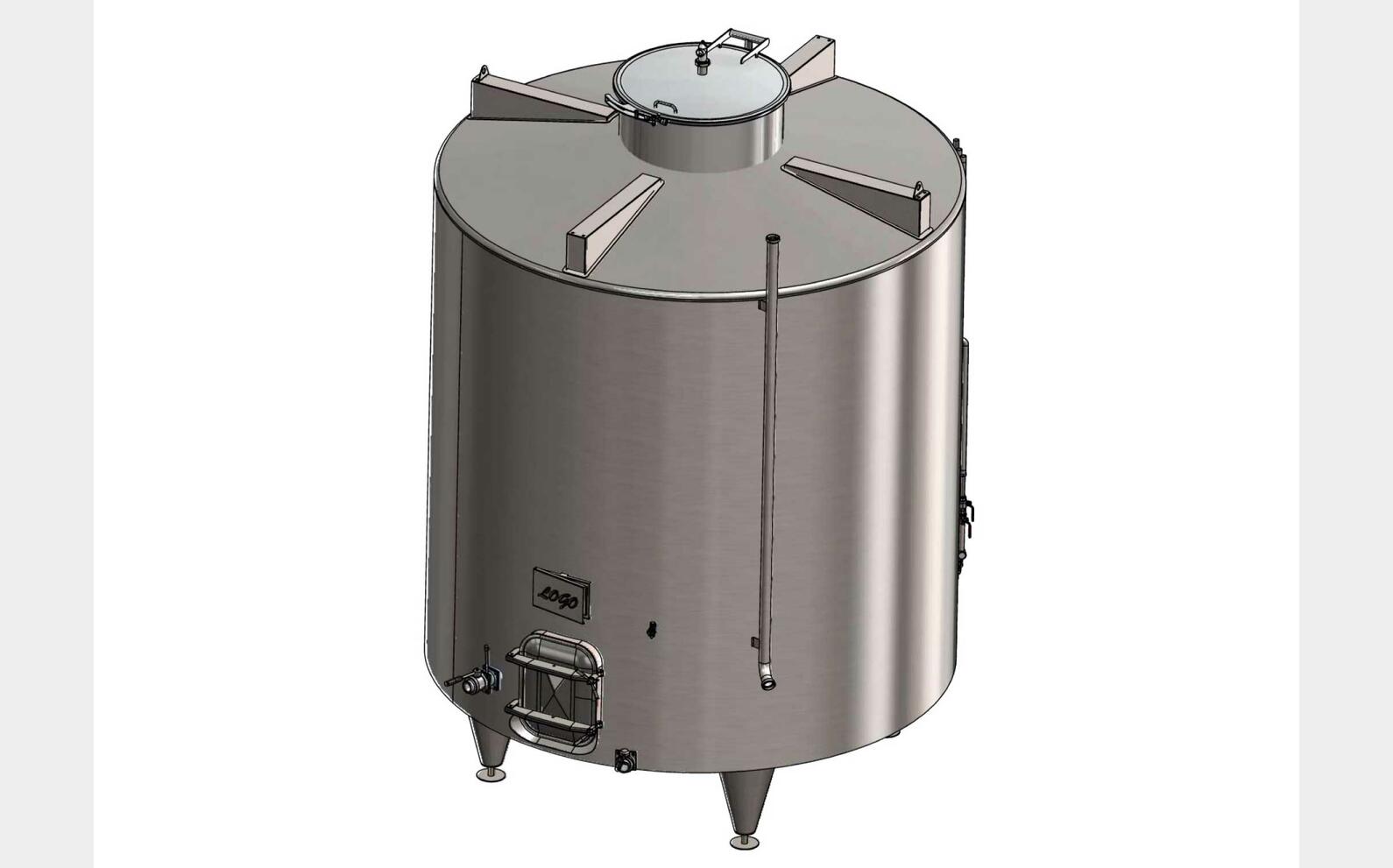 316L ss tank - Insulated 120 HL (12 000 liters) METALINOX