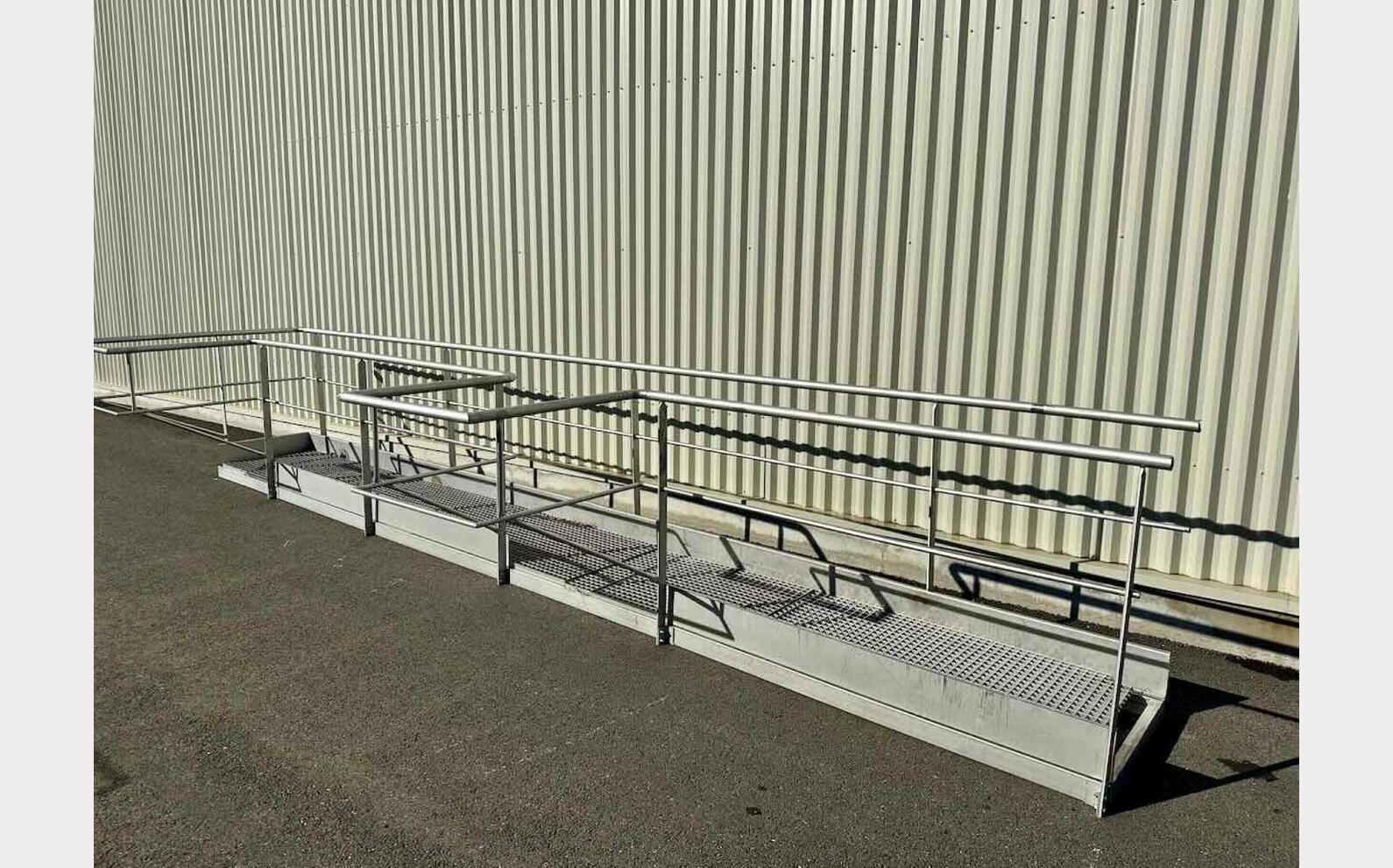 Stainless steel walkway set - Width 800 mm