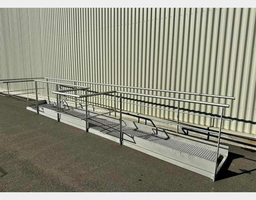 Stainless steel walkway set - Width 800 mm