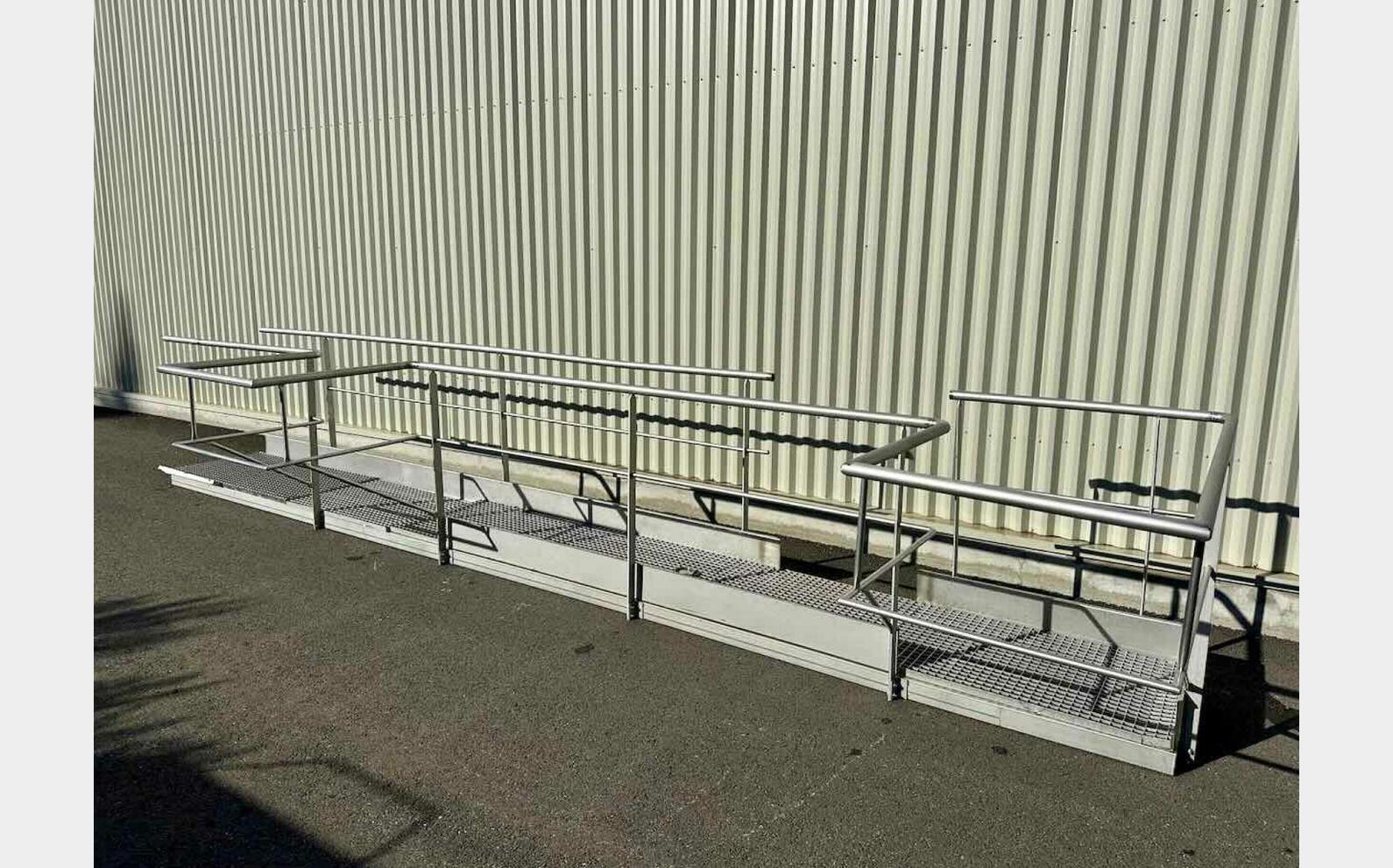 Stainless steel walkway set - Width 800 mm
