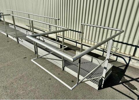 Stainless steel walkway set - Width 800 mm