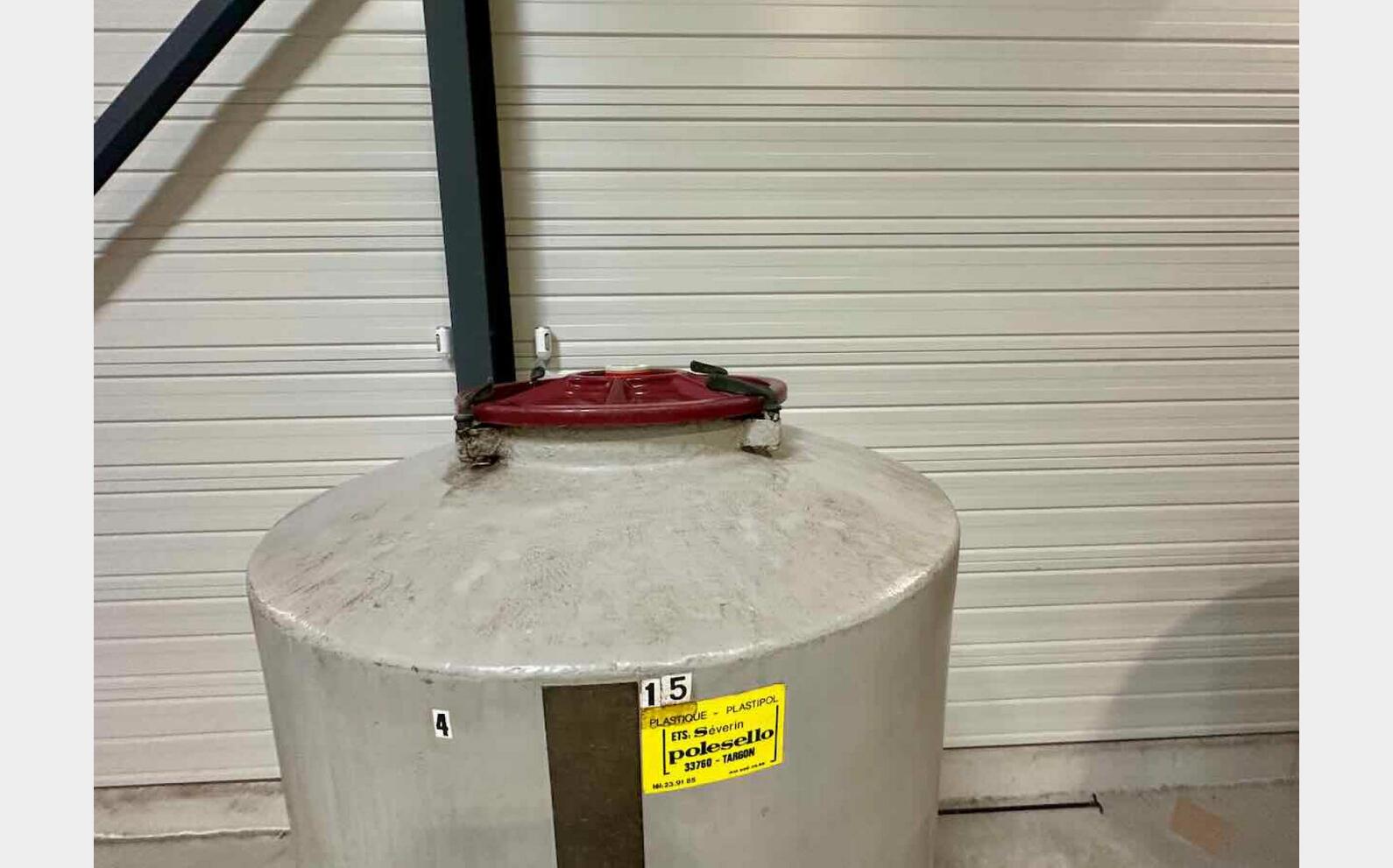 Fibreglass tank - Curved bottom  15 HL (1,500 litres)