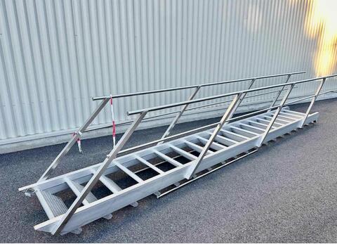 Stainless steel staircase