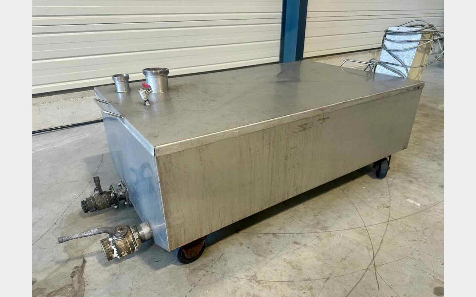 Bac inox - Sur roulette 4 HL (400 litres)