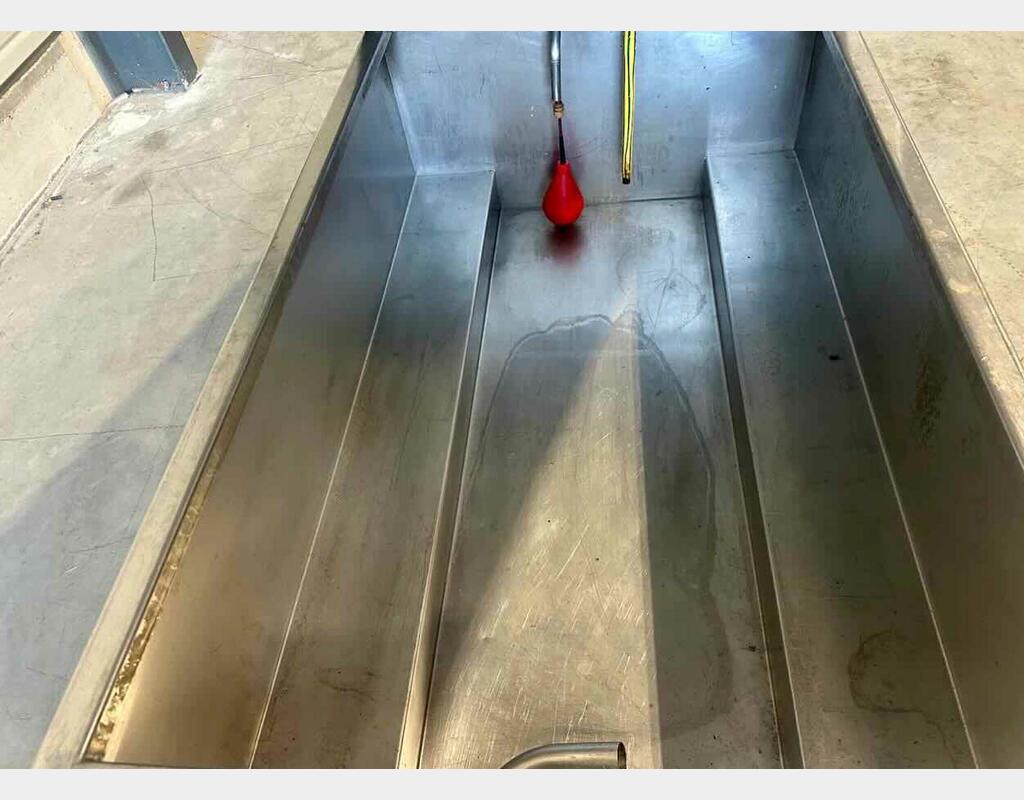 Bac inox avec couvercles - Sur roulette