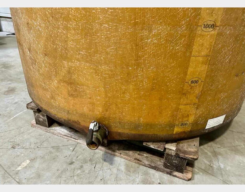 Cuve fibre de verre - Chapeau flottant - Fond plat