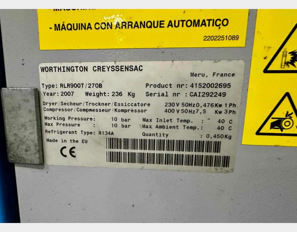 Compresseur - Rll air 900