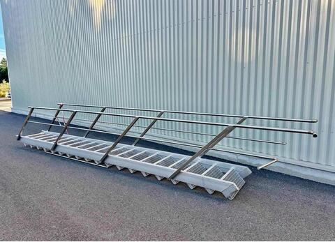 Stainless steel staircase