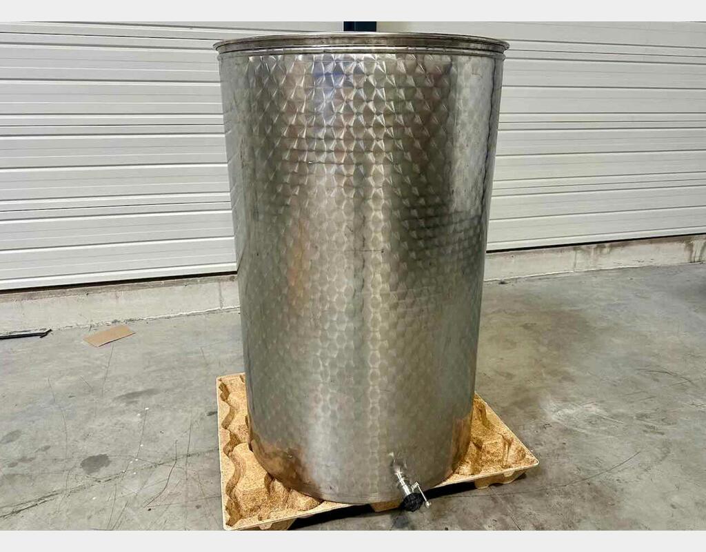 Cuve inox - Chapeau flottant 10 HL (1 000 litres)