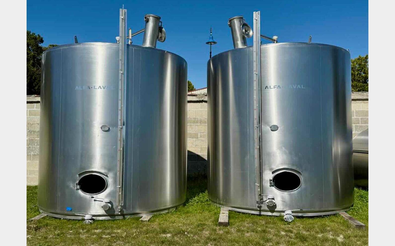 Cuve inox 316L 178 HL (17 800 litres) ALFA LAVAL