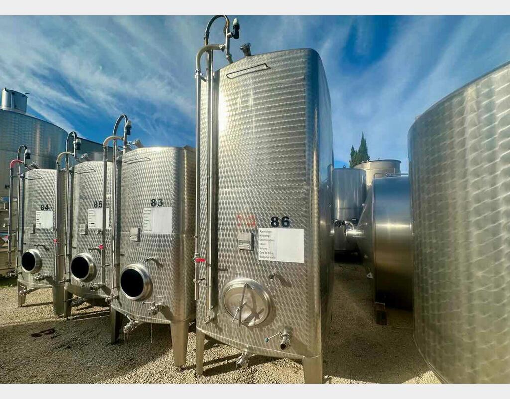 Cuve inox - Rectangulaire 83 HL (8 300 litres) MOSCHLE