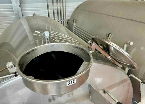 Cuve inox sur bers - Horizontale