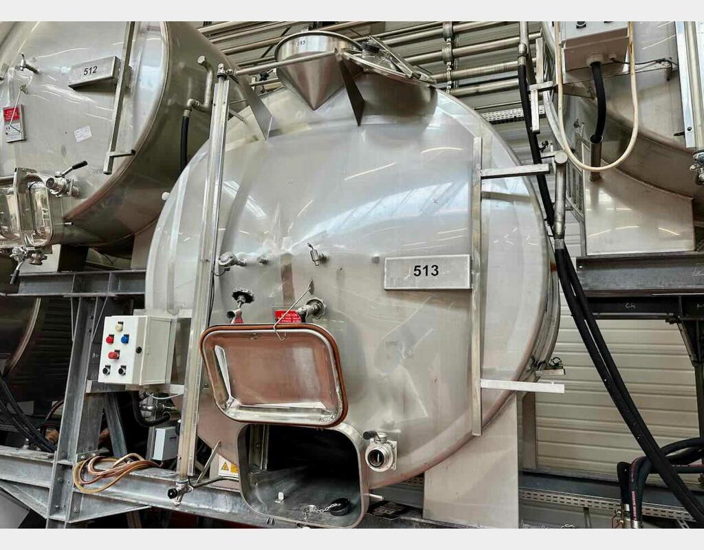 Cuve inox sur bers - Horizontale