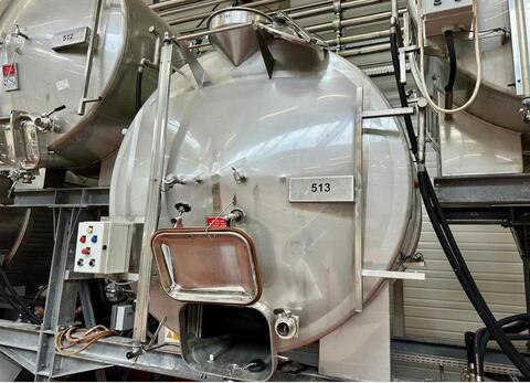 Cuve inox sur bers - Horizontale