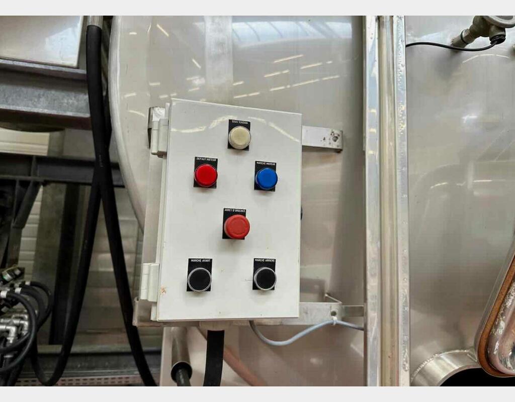 Cuve inox sur bers - Horizontale