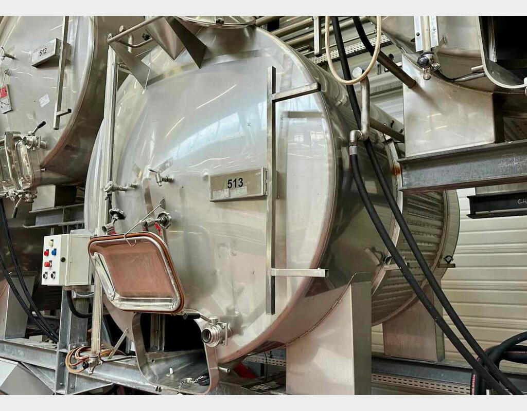 Cuve inox sur bers - Horizontale