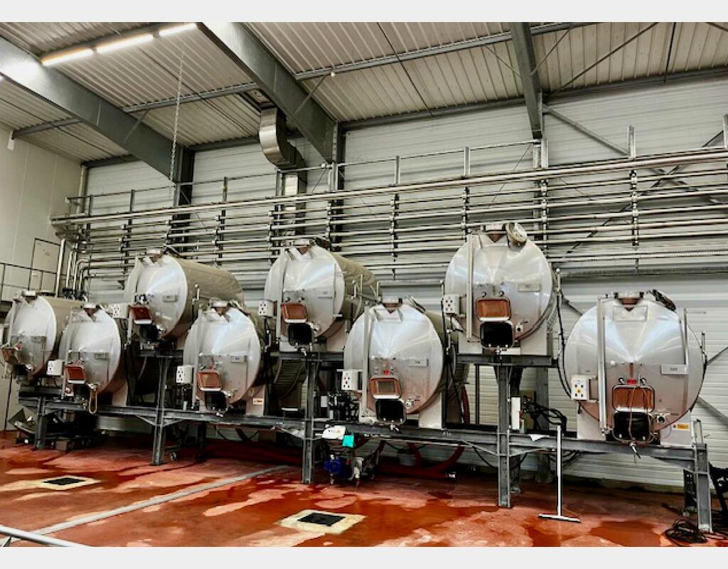 Cuve inox sur bers - Horizontale