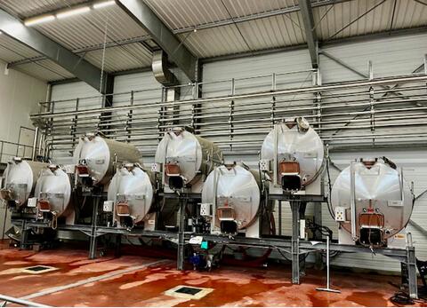 Cuve inox sur bers - Horizontale